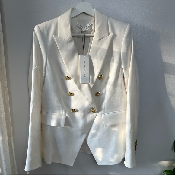Veronica Beard Miller Linen Blazer - Picture 3 of 8